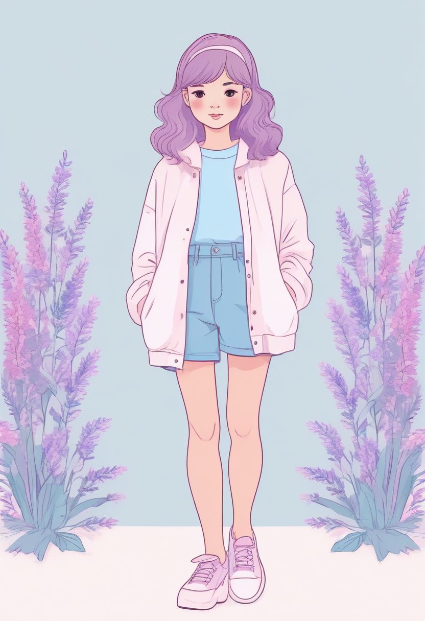 温柔色系：粉薰衣草和婴儿蓝，打造Lighthearted软萌风