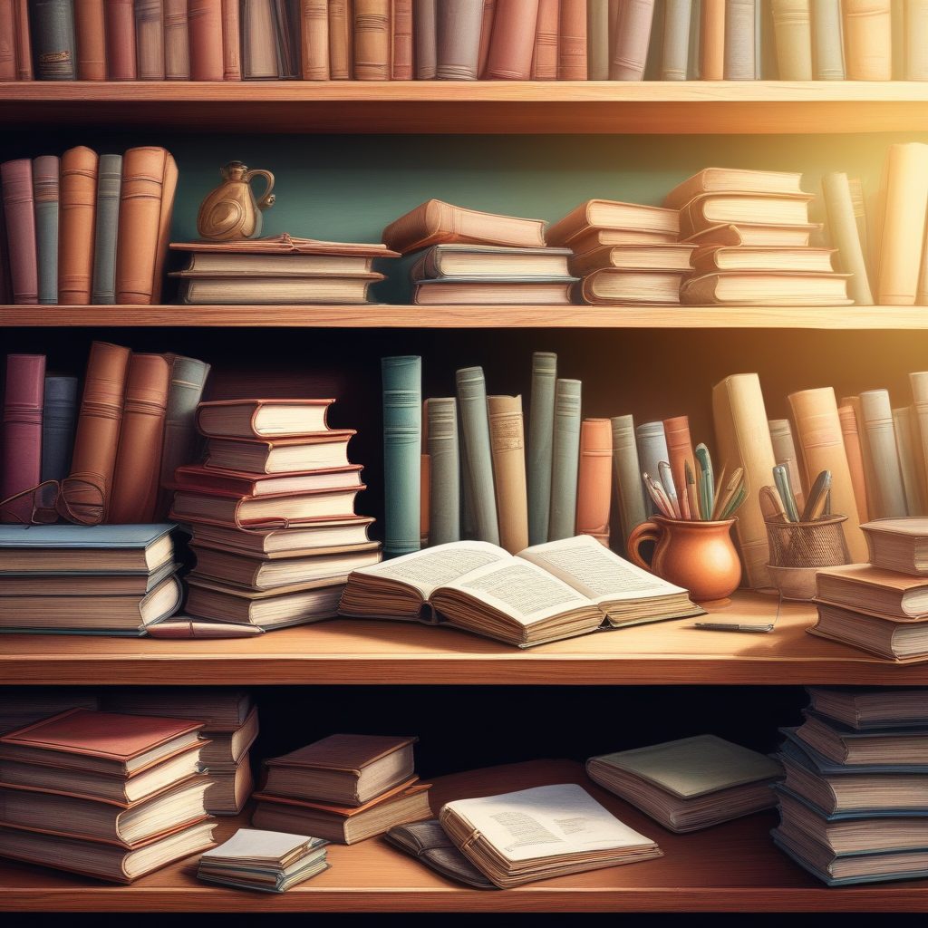 📚温馨角落！复古书桌手绘，彩色铅笔温暖光影超绝！