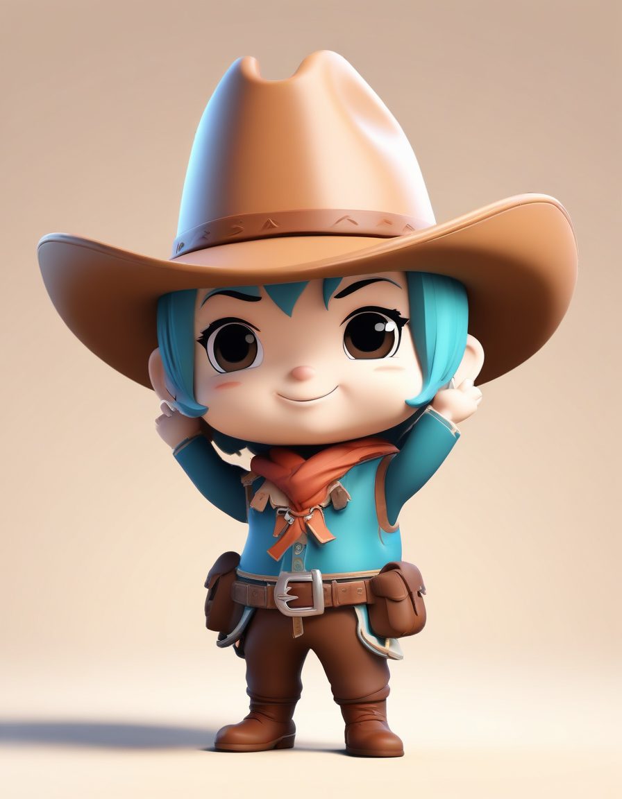 🤠西部小牛仔:酷帅Q版踢腿动态捕捉