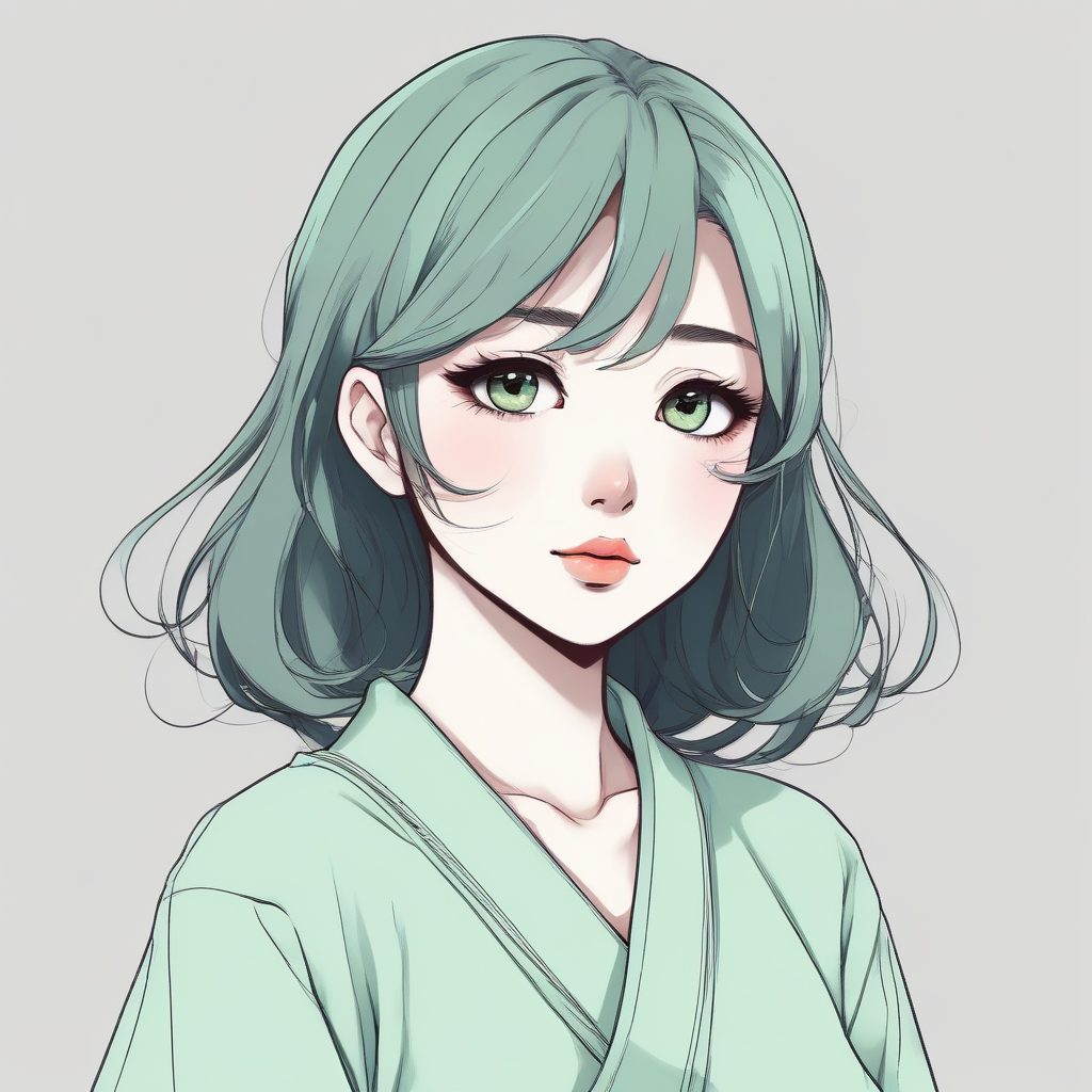 👀细节控必存！日系极简动漫少女头像，极致眼部特写，Cel Shading唯美光影！