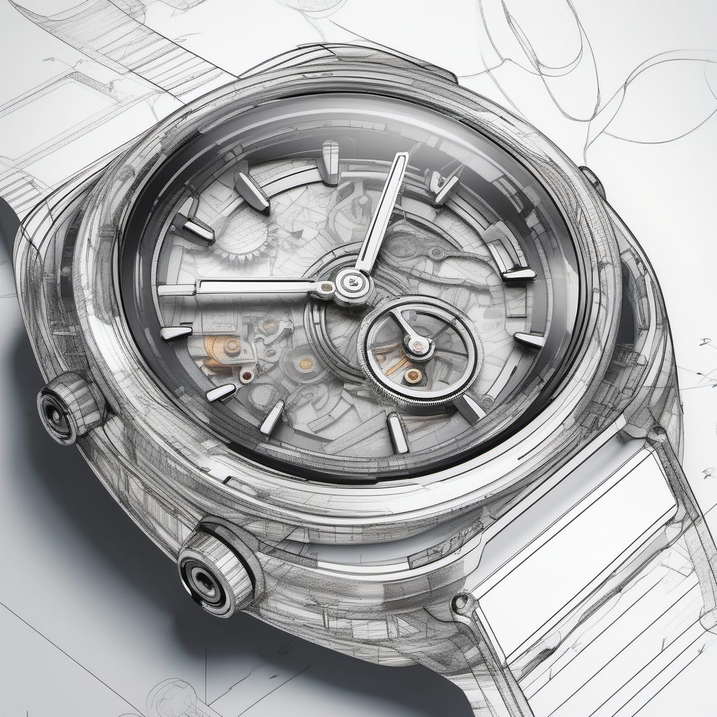 细节狂魔：复杂机械智能手表概念图生成技巧