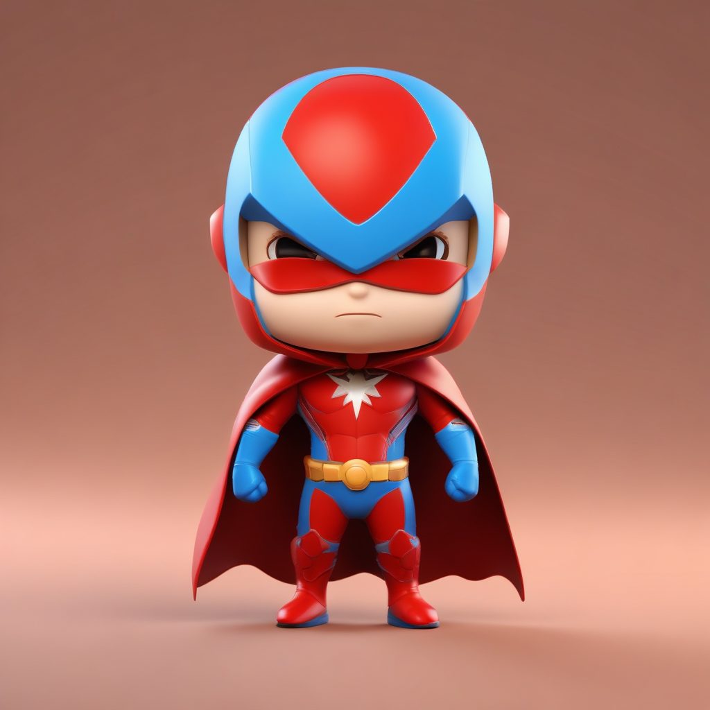 🦸‍♀️现代女英雄Q版形象！SD提示词：定制LOGO+披风，超英头像生成