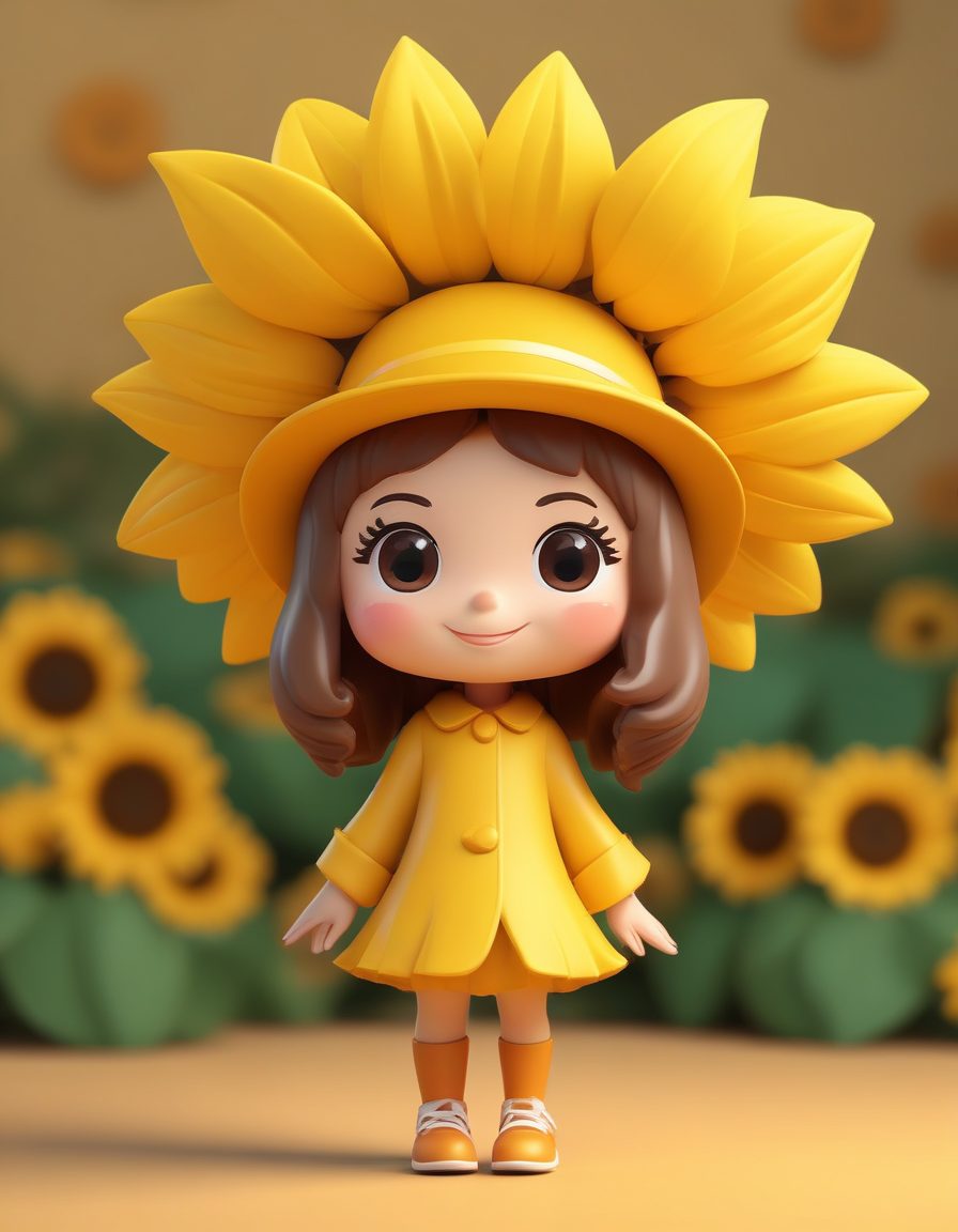 向日葵女孩:Q版夏日微笑的治愈力🌻