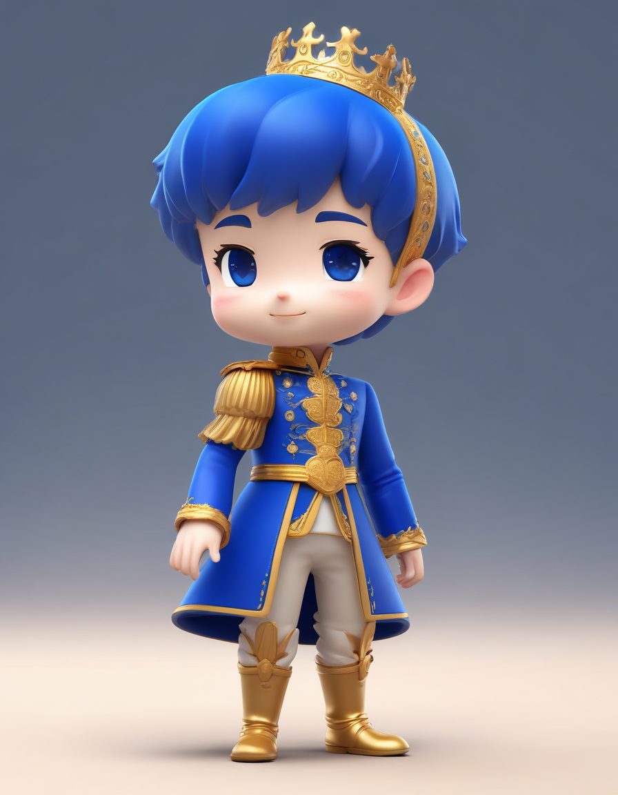 👑小王子Chibi | 优雅粘土风全身像，贵族气质AI头像