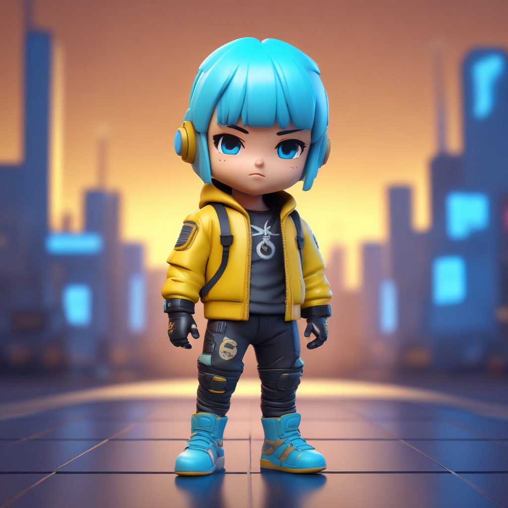 📚校园赛博风！Q版武术学生盲盒手办，治愈系配色绝了！