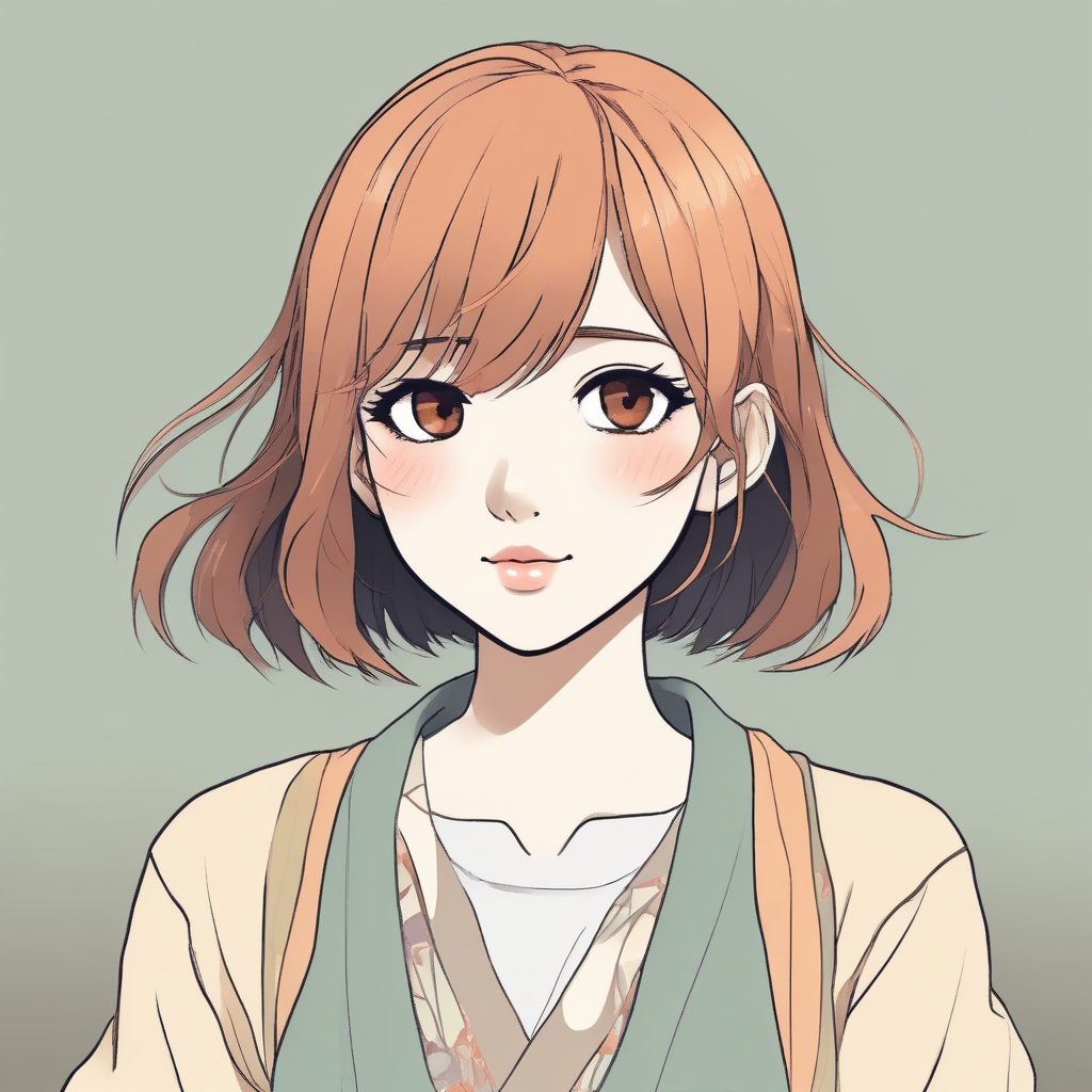 新海诚风融合！极简线条日系少女插画，唯美粉彩色光影