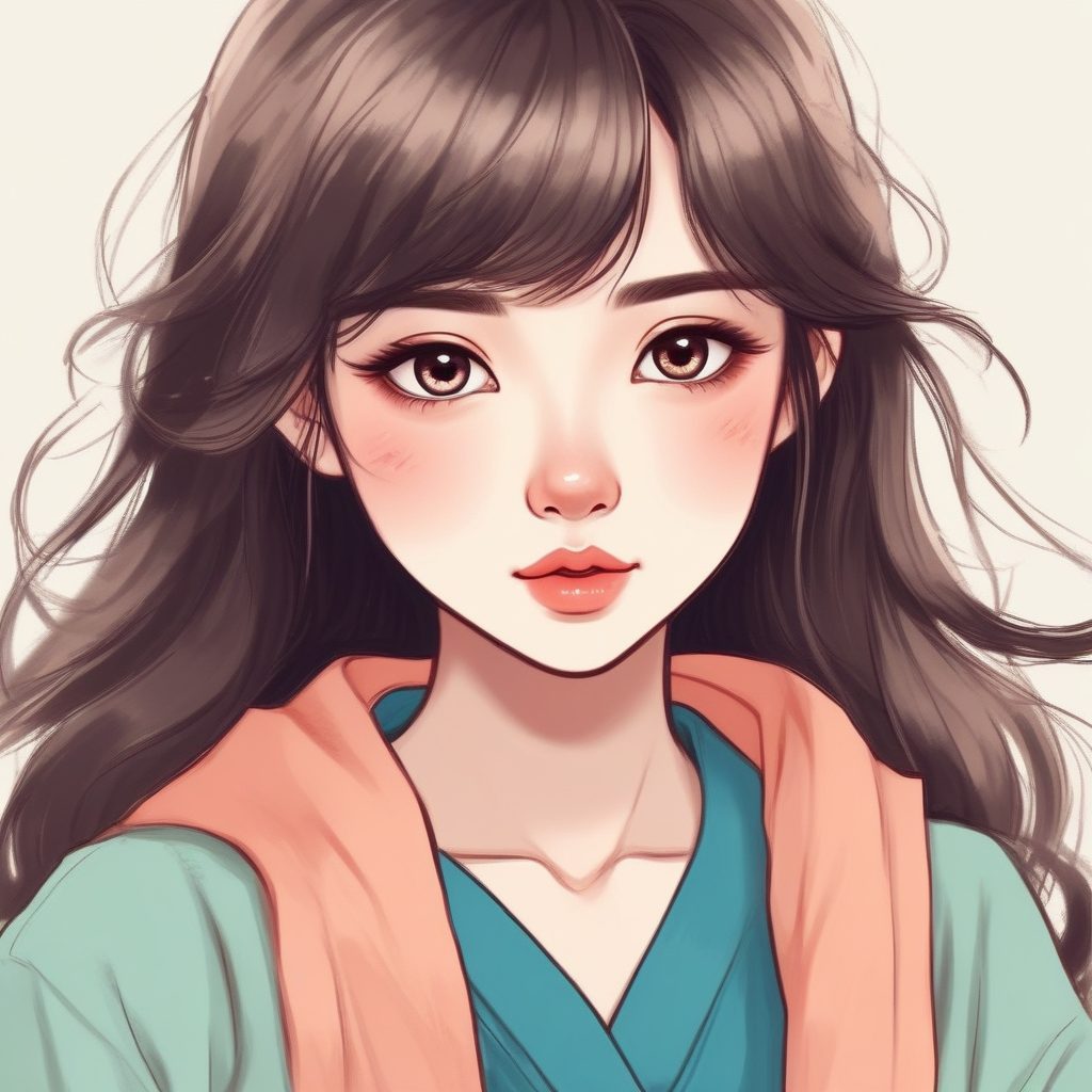 新日系时尚妆容：眼下腮红漫画风头像，一键生成童话感！