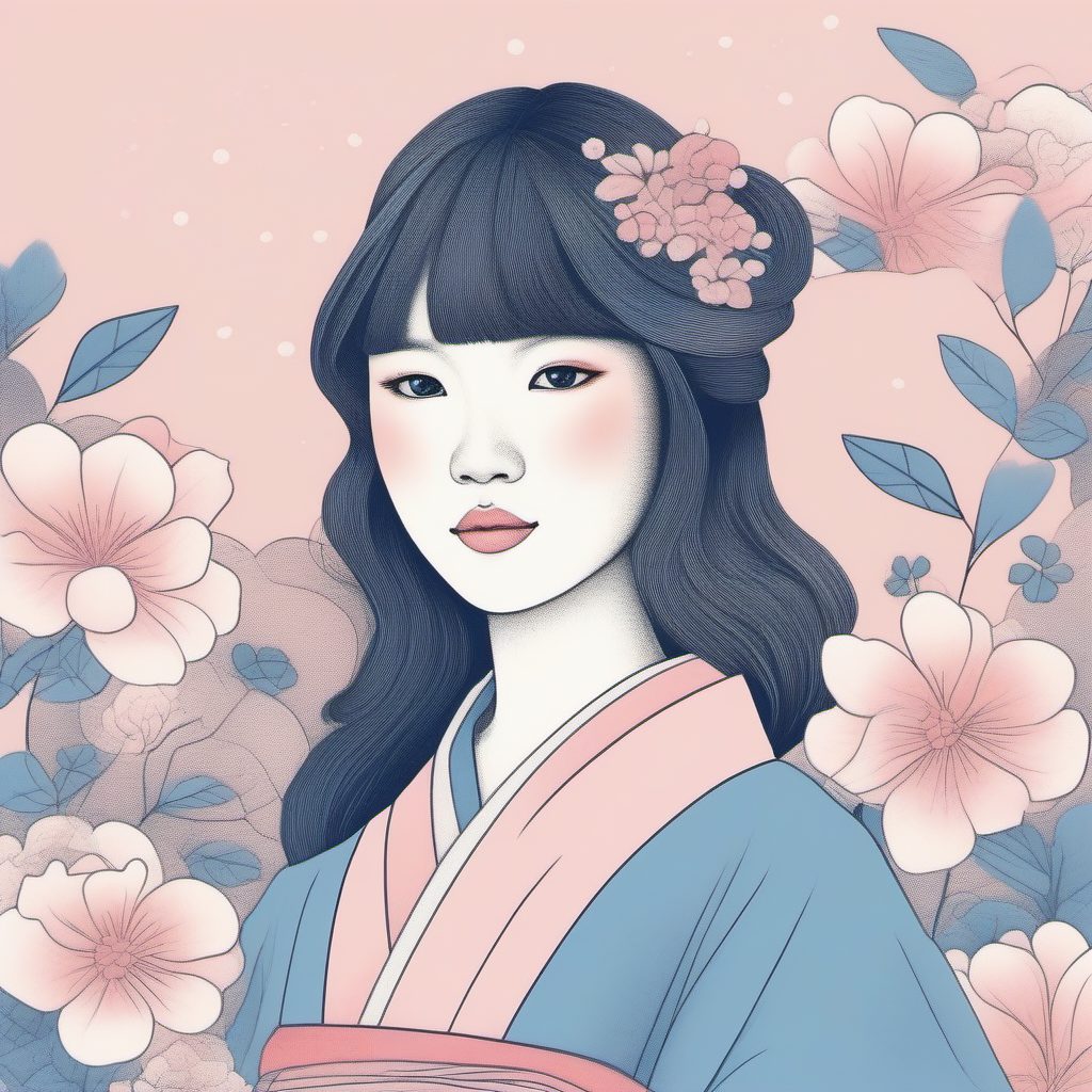 新手必看:如何用『蜡笔风格』生成软萌粉蓝色的极简线稿AI插画?