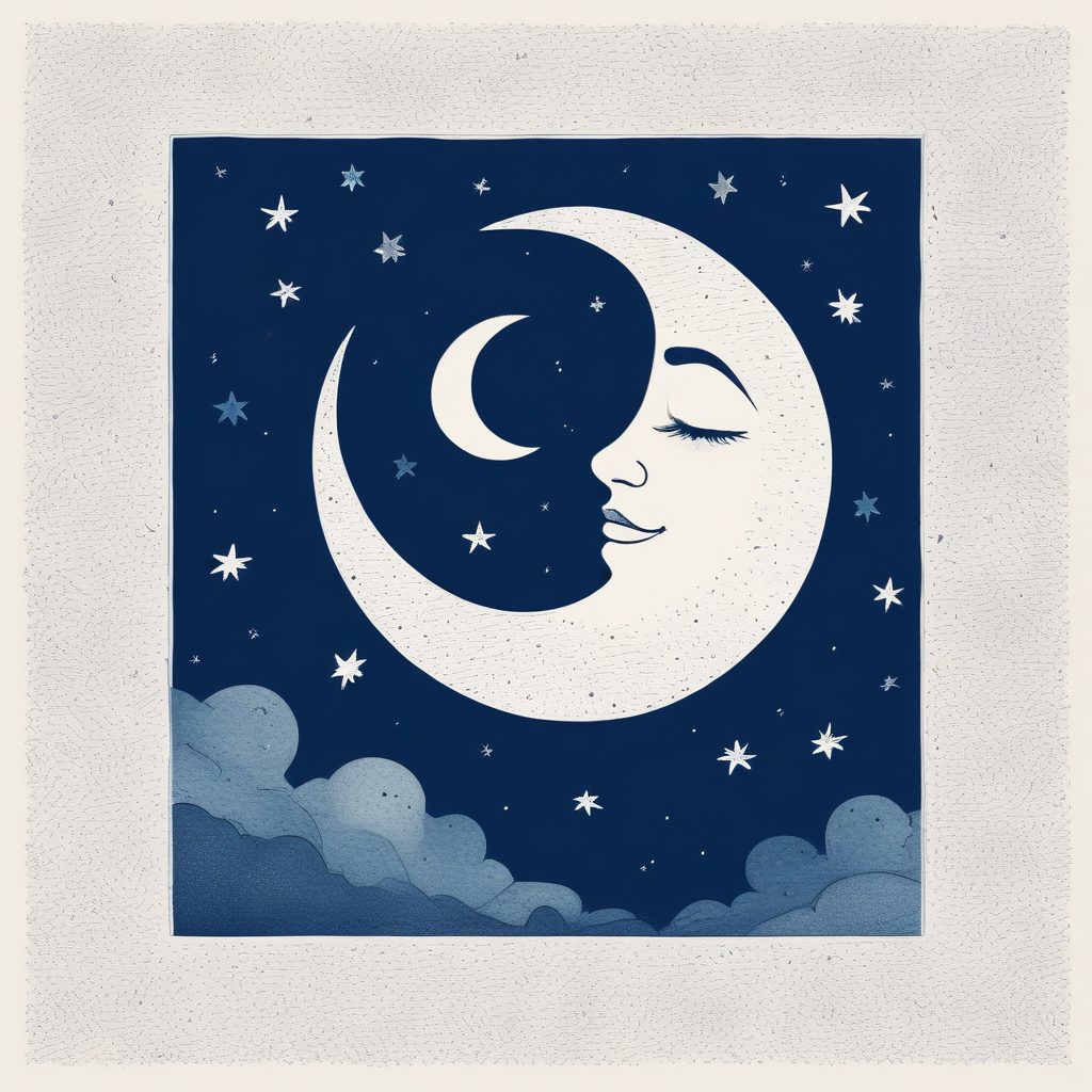 🌙星月夜空壁纸｜极简线条星象图，手绘感满满，高级文艺范儿！