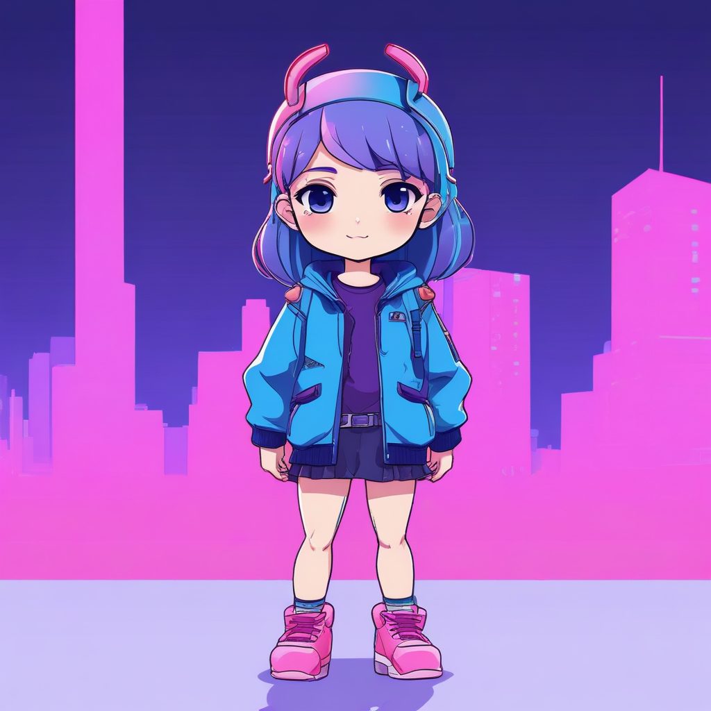 ✨Y2K甜酷风！Q版辣妹全身像，一键生成超酷AI头像和手机壁纸！