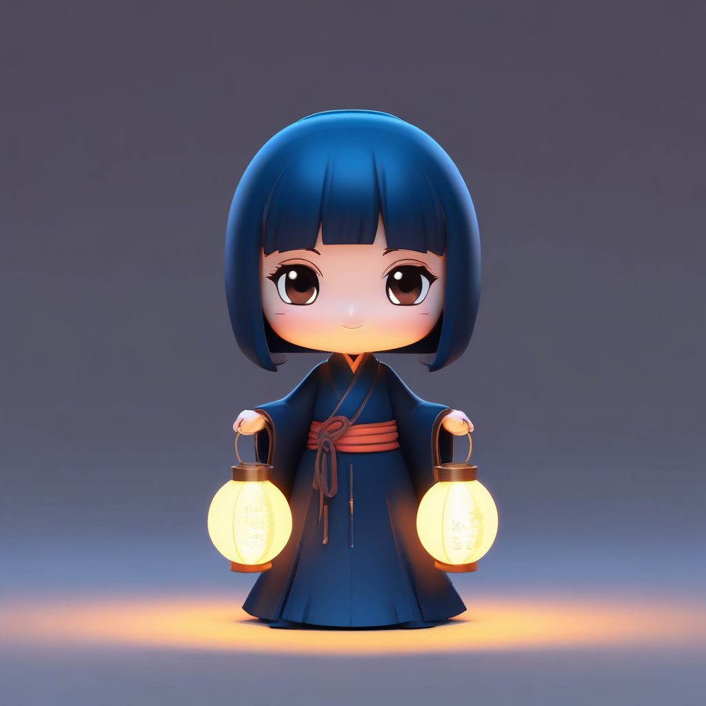 夜色温柔！【Q版古风提灯少女】头像，氛围感绝了！