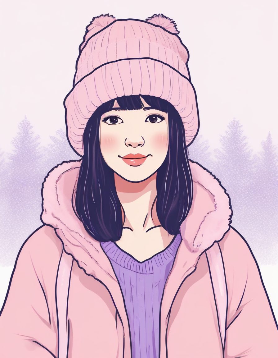 💗一键拥有“粉黛”少女感！温柔到炸裂的极简线稿插画秘籍