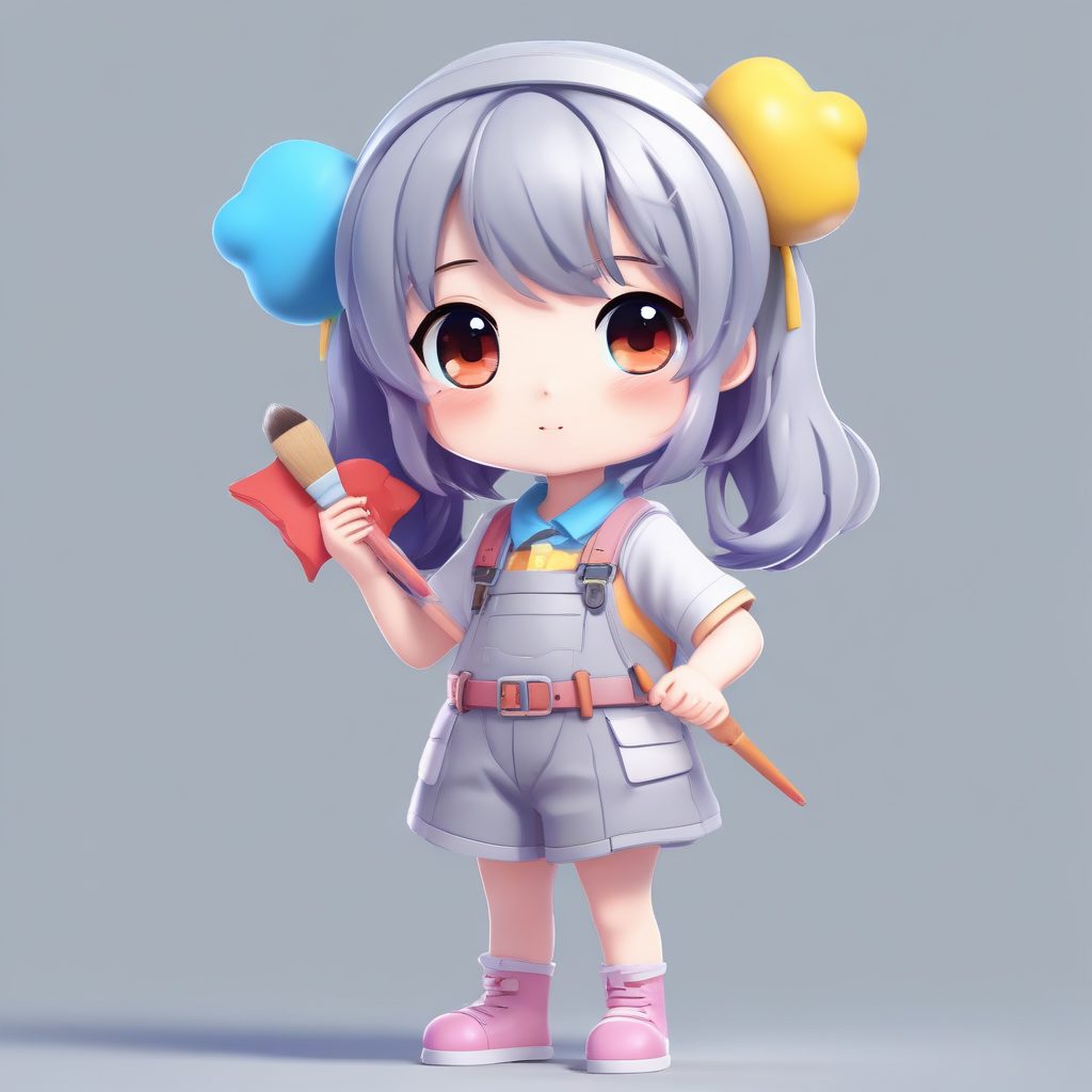 🎨艺术万岁！Q版画家插画，全身立绘动态感，创意头像生成！