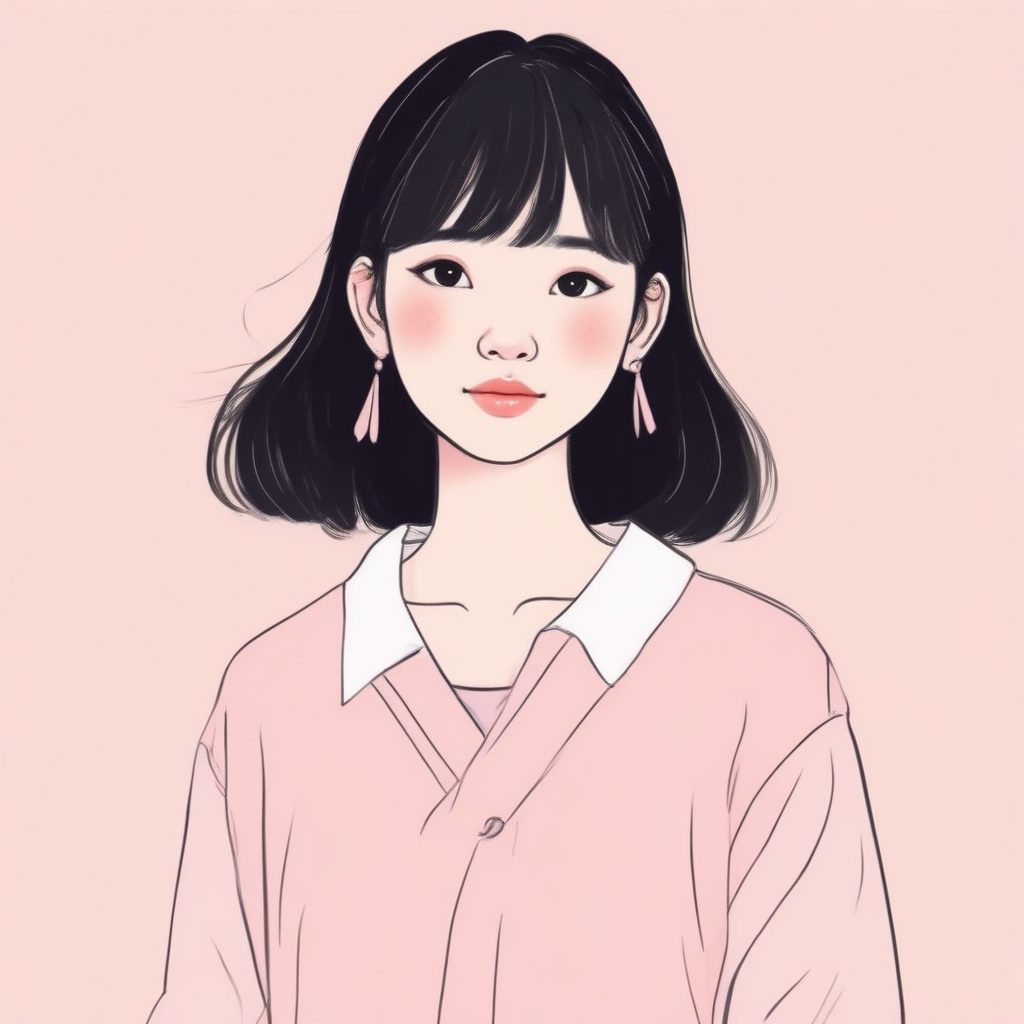 异想天开的笔触！日系可爱插画头像，软萌风，纯色背景美学