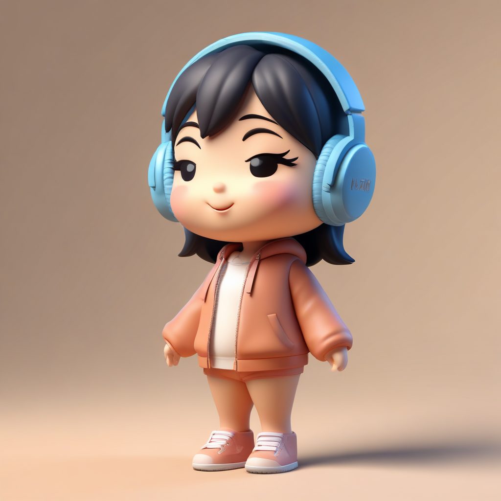 音乐痴迷Q版:AI 绘画如何生成一个沉浸式摇摆的粘土人偶?