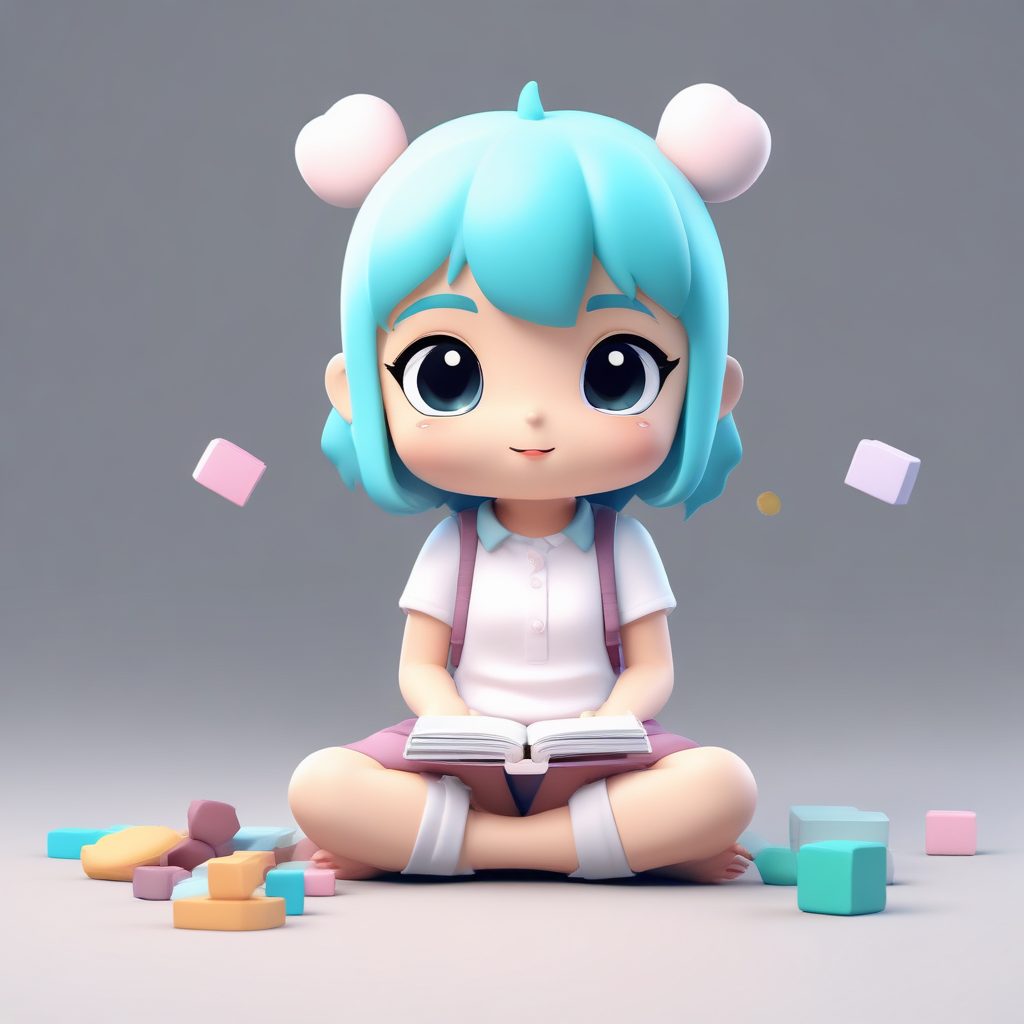 音乐创作的烦恼：Q版人物抓耳挠腮的沉思动态