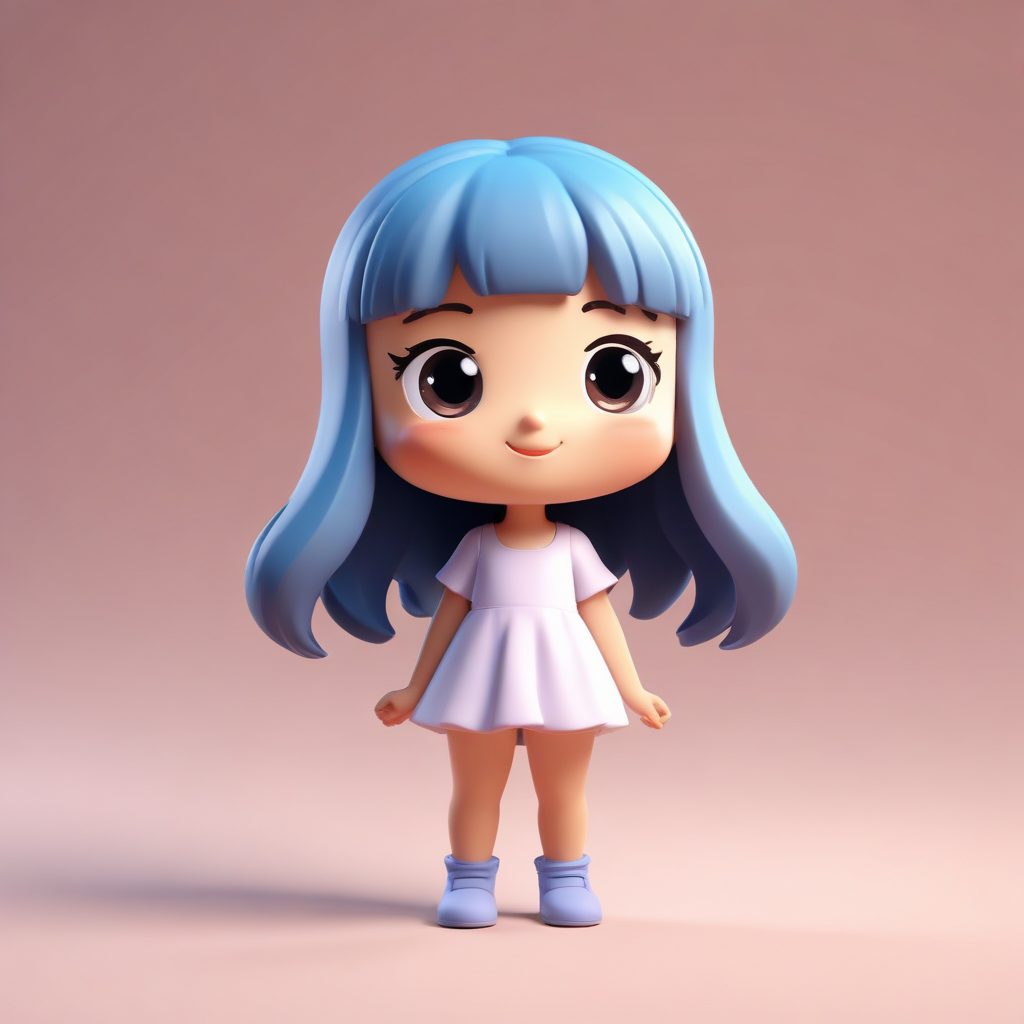 音乐节Q版萌图: 闭眼沉浸在音乐中的全身跳舞动作