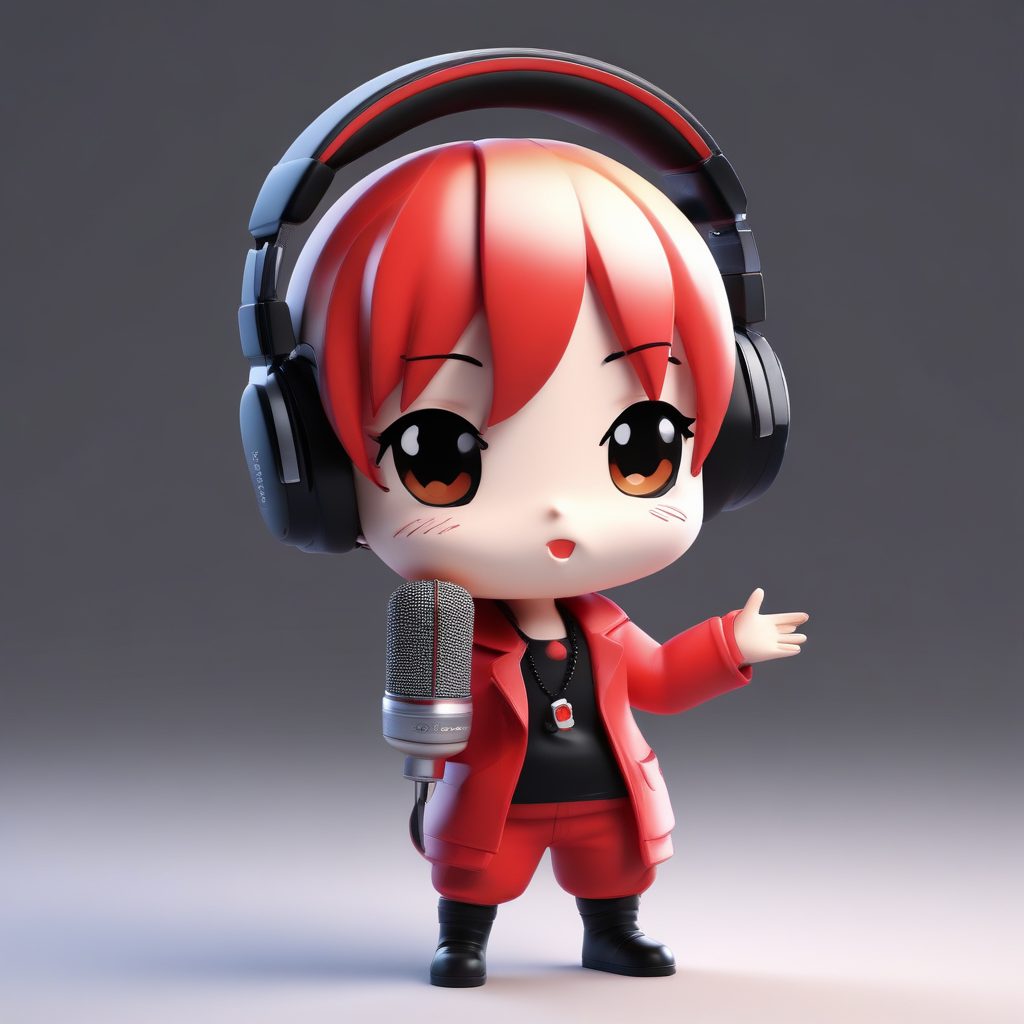 🎵音乐小精灵！Q版乐队主唱全身像提示词 | 3D盲盒手办风