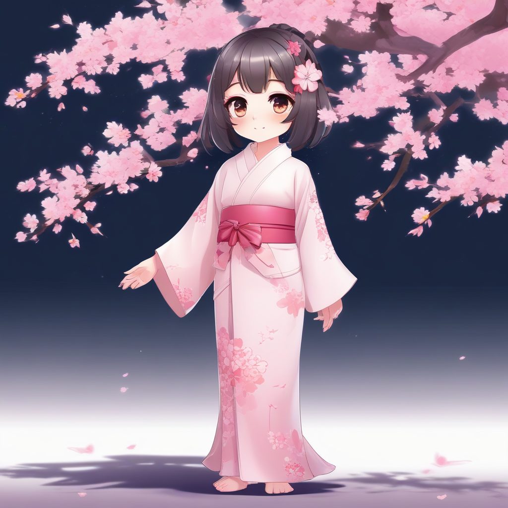 🌸樱花日系Q版！春天治愈系一个可爱时尚Q版动漫人物，表情动作丰富，唯美光影壁纸