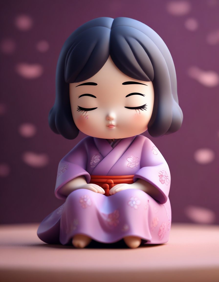 🧸 慵懒系甜妹！午后小憩Q版旗袍少女，治愈系黏土质感