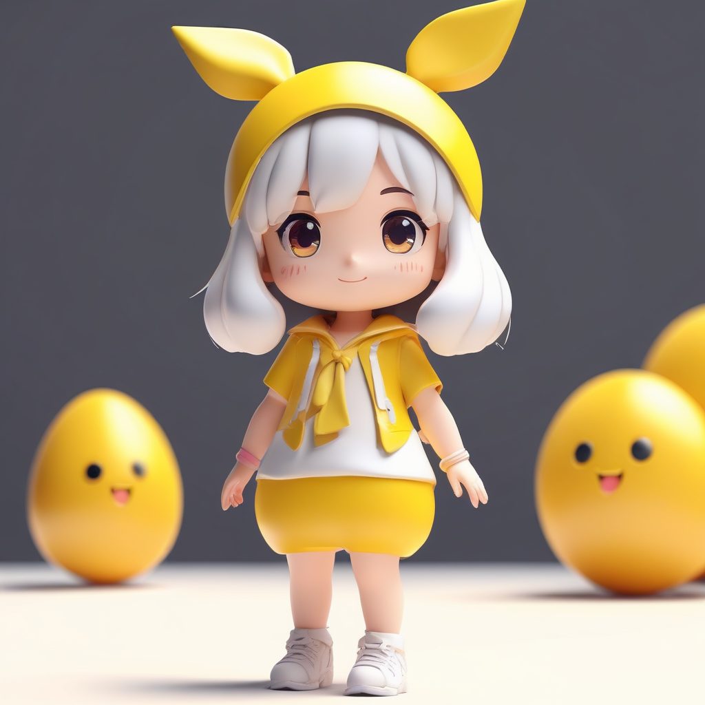 🍳元气早餐主题！可爱荷包蛋Q版少女，做美食博主头像！