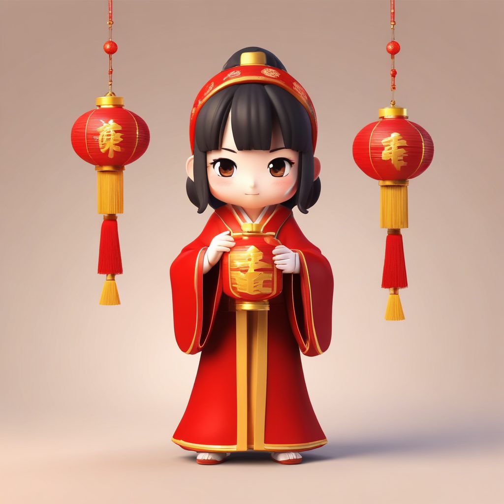 元宵喜庆！【Q版古风灯笼少女】头像，节日氛围感拉满！