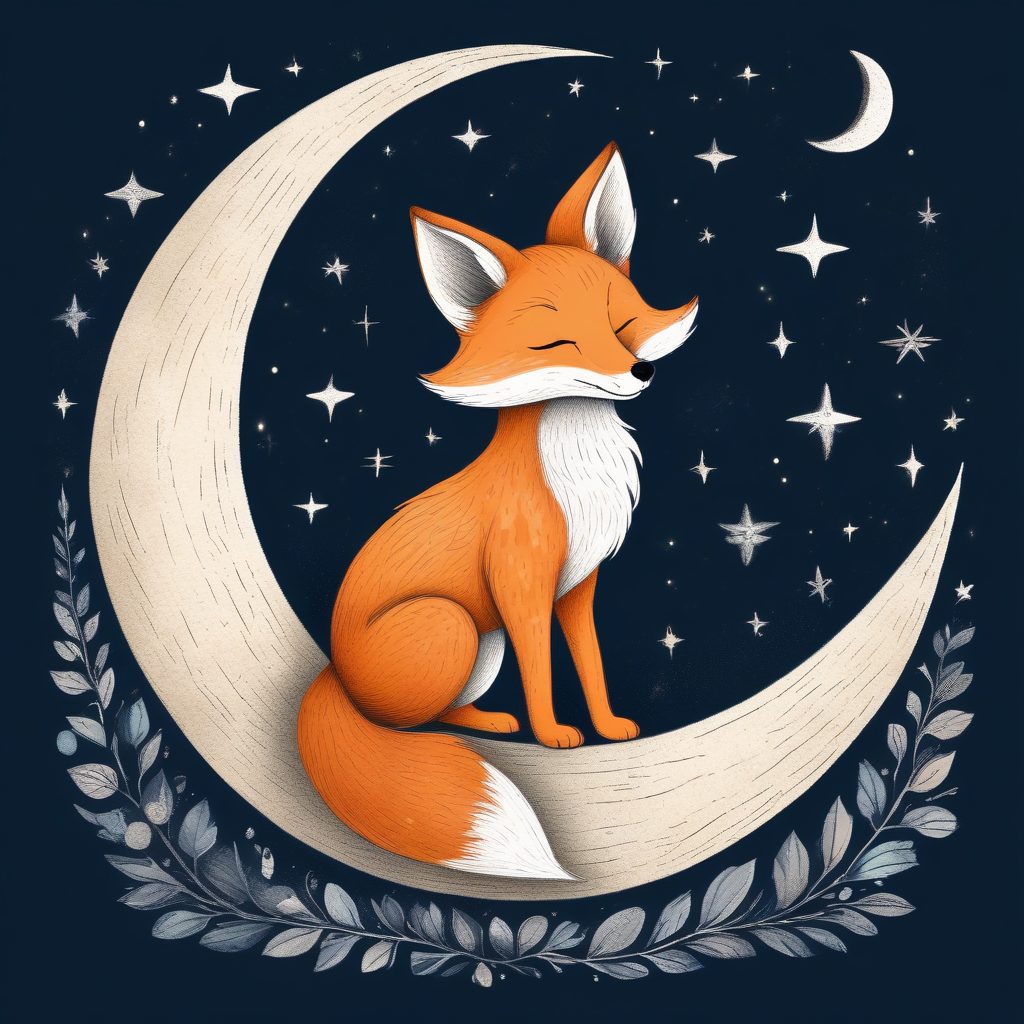 月亮与星空：异想天开的睡前故事插画，手绘风壁纸，治愈失眠！