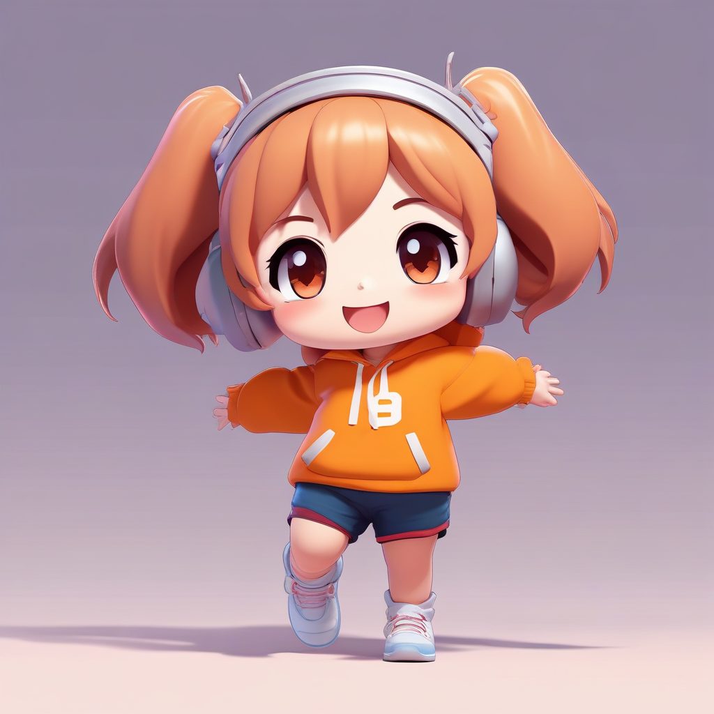 🤸‍♀️运动少女Q版化！高难度跳跃姿势，活力头像生成！