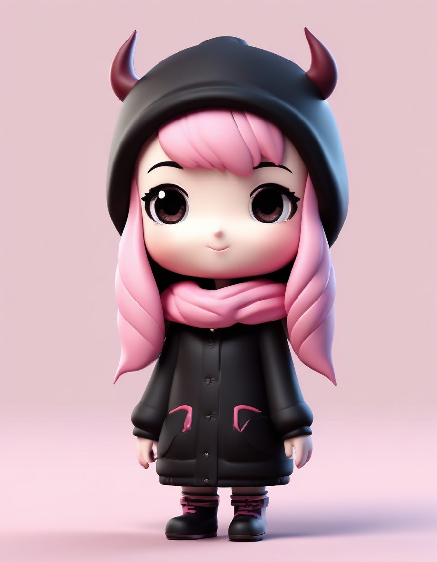 🌟 眨眼卖萌!俏皮小恶魔角Q版冬装