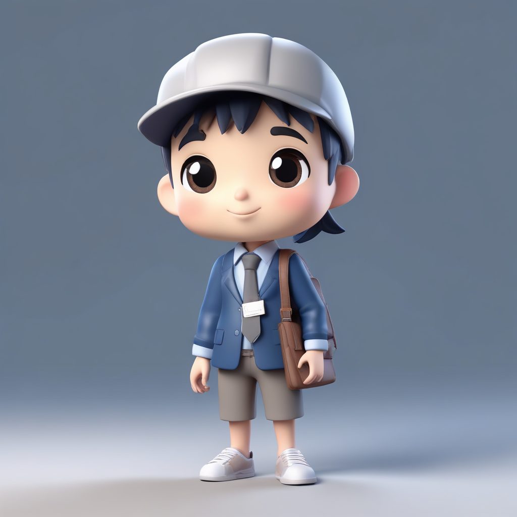 👩‍💼职场精英Q版全身像！Midjourney：通勤风黏土手办，打工人头像