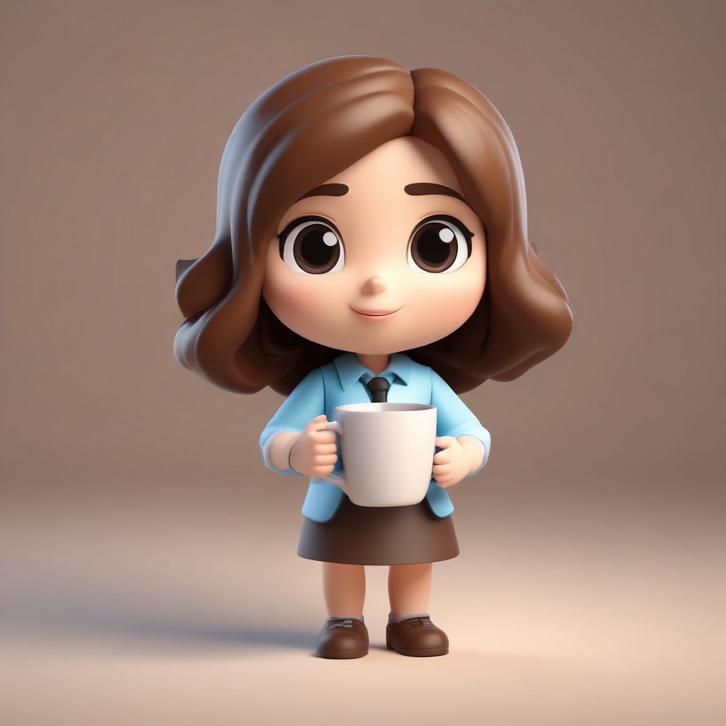 职场Q版加班人:AI 绘画生成灌咖啡的‘咖啡瘾’表情