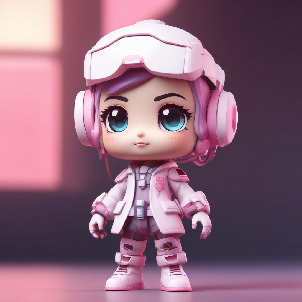 💊治愈奶妈！Q版赛博医疗侠客C4D模型，少女心爆棚的头像！