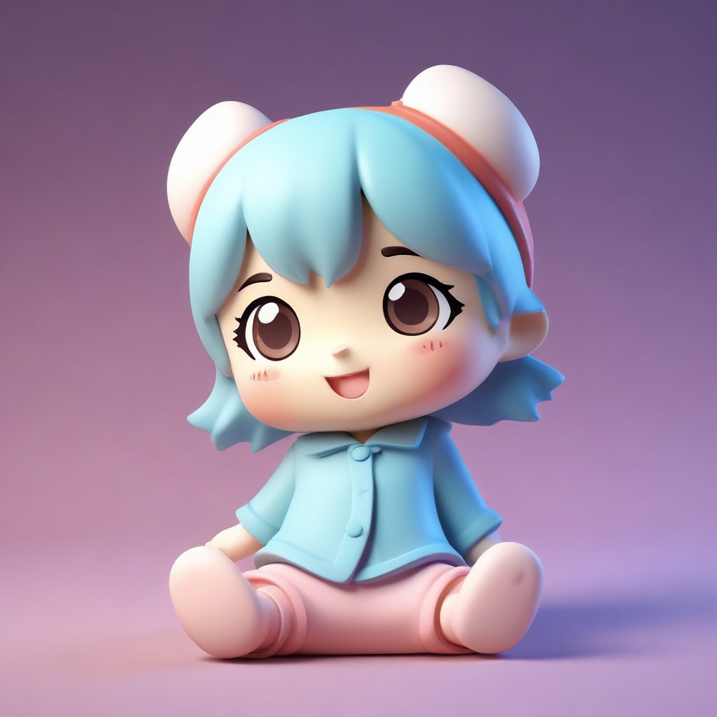 治愈系Q版插画: 松弛感女孩的躺平日常AI生成教程