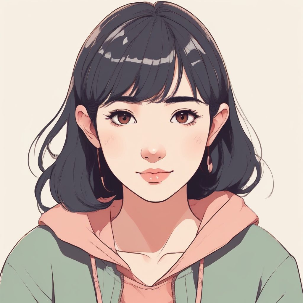 治愈系｜日漫清新画风，慵懒少女的午后纯色头像分享