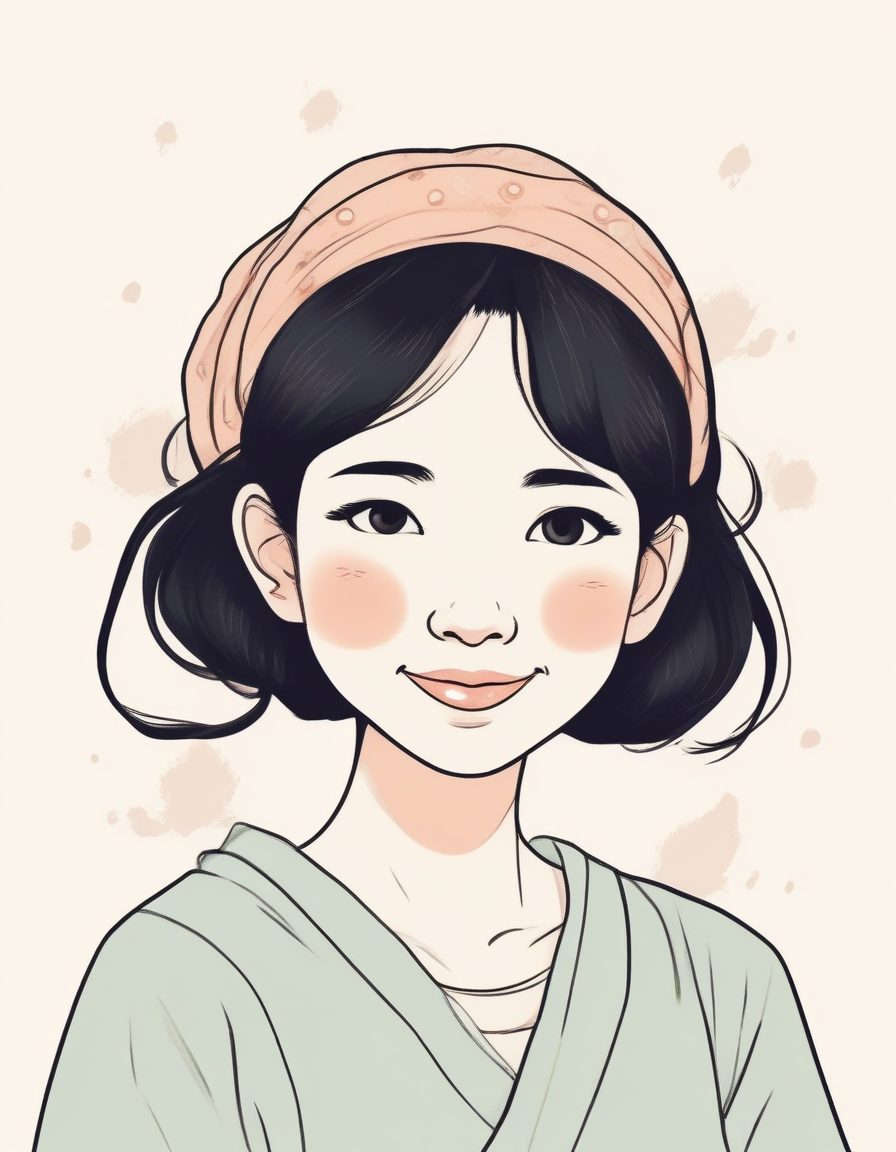 治愈系：SD提示词|日系少女微笑头像，奶油色彩铅质感，超适合做情侣头！