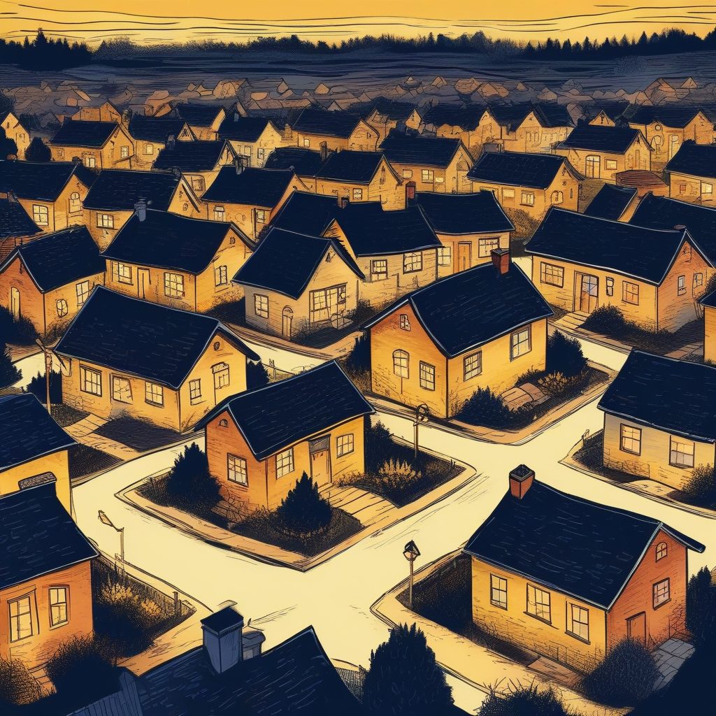 🏡治愈系小镇！温暖手绘风夜景，氛围感绝佳！