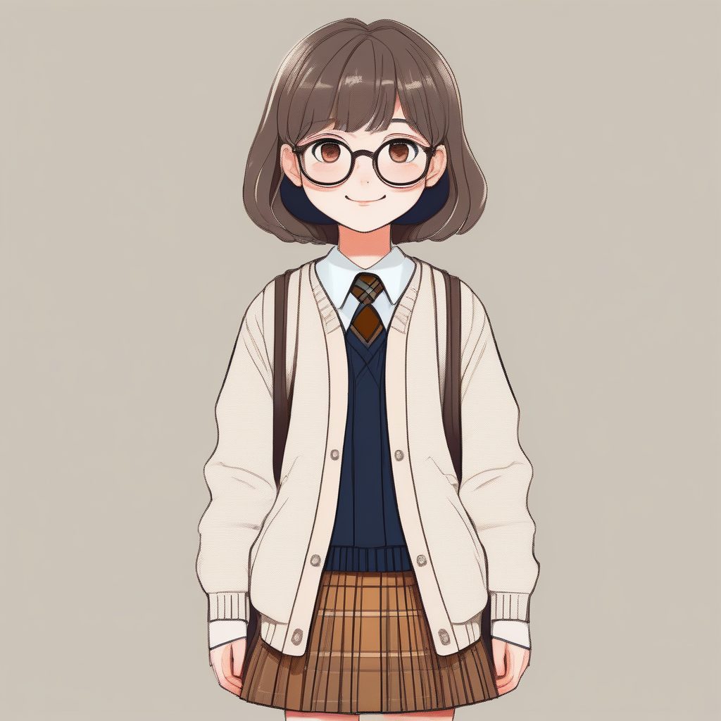 治愈系学院风:低饱和度马卡龙色Q版女孩全身卡牌立绘生成秘籍