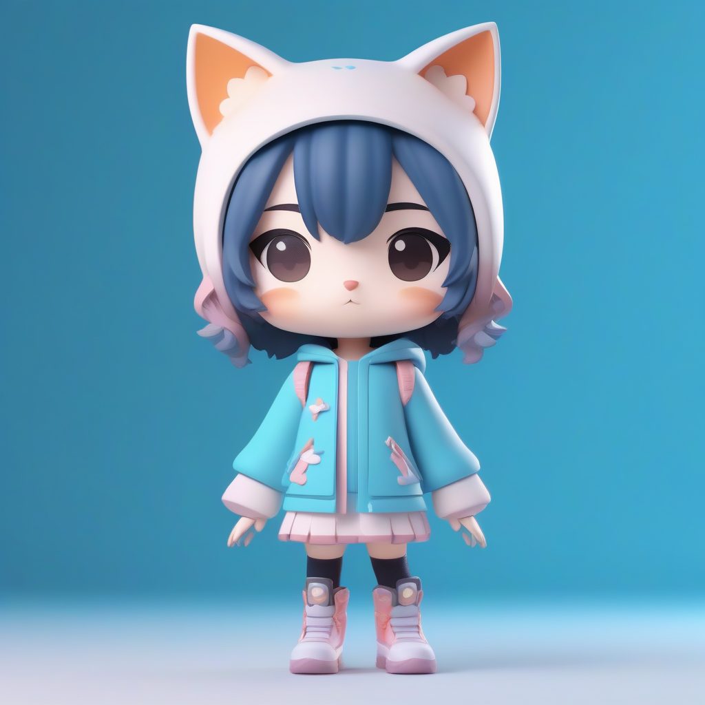 最佳闺蜜动漫头像：3D高细节猫咪主题粘土渲染提示词大全