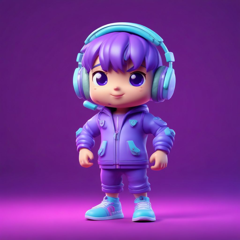 最新盲盒趋势!Q版电竞选手3D粘土手办AI绘画提示词分享