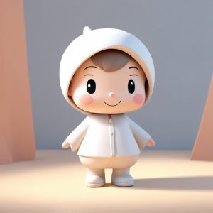 🍡3D极简软陶盲盒公仔!最纯净Q版全身立绘,万能百搭提示词