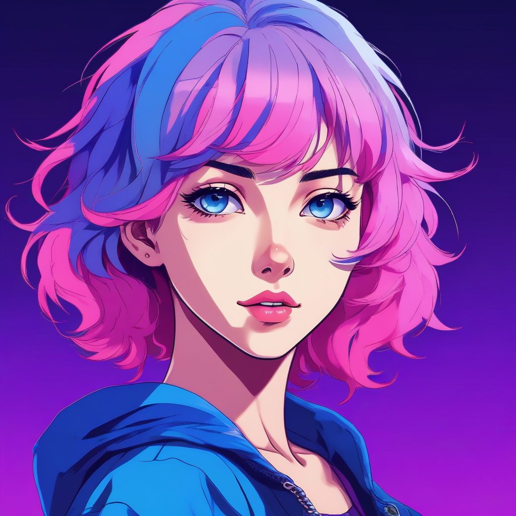 ⚡️ 90年代复古高饱和头像！赛璐璐质感绝了！一秒回到美少女战士时代！