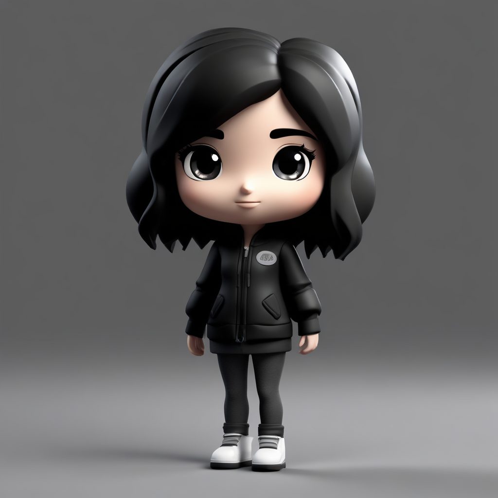 🖤 Acubi辣妹风！极简酷拽Q版少女盲盒提示词 | 辣妹头像