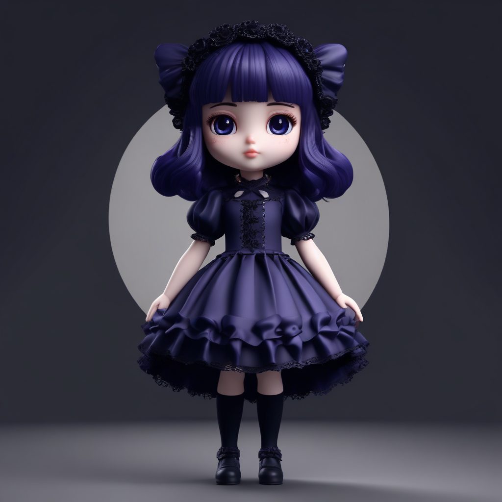 🖤暗黑系洛丽塔：永夜哥特风Q版公仔，小众高级感！