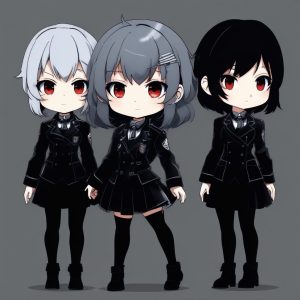 🌙暗黑学院风Q版：复古优雅的哥特式小魔女🦇