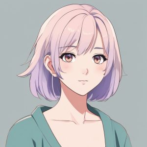 Anime极简少女头像🔥纯色背景一键出图