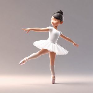 🦢芭蕾小天鹅Q版：优雅与力量的粘土艺术！全身站立像🩰
