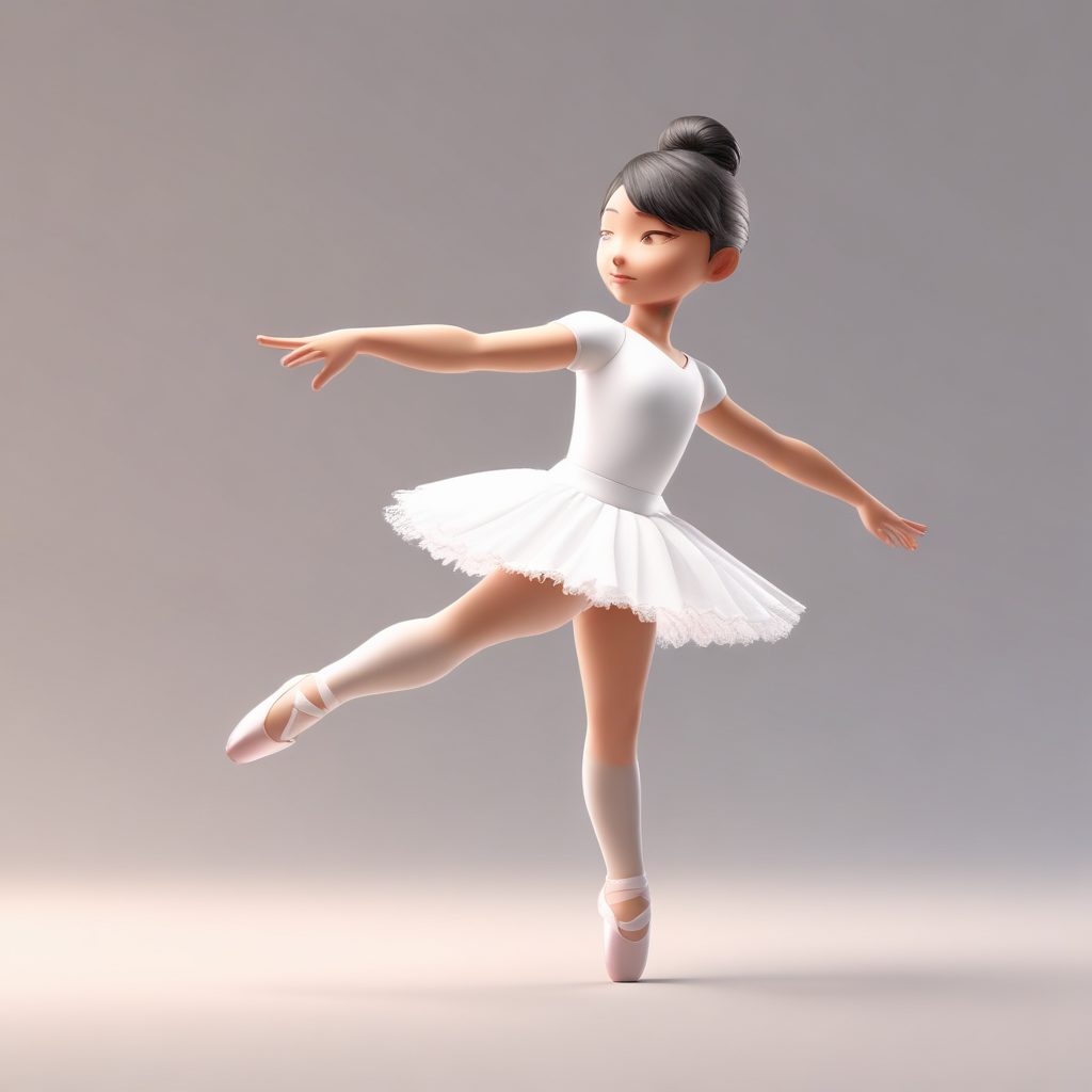 🦢芭蕾小天鹅Q版：优雅与力量的粘土艺术！全身站立像🩰