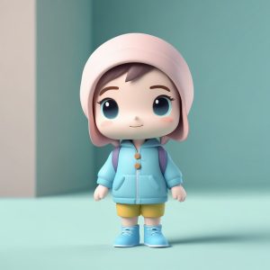 🧸爆款预定！高级灰Q版3D盲盒人物生成公式！