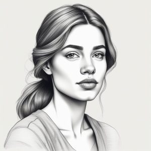 🌲北欧冷淡风！极简高级灰调手绘插画头像Prompt