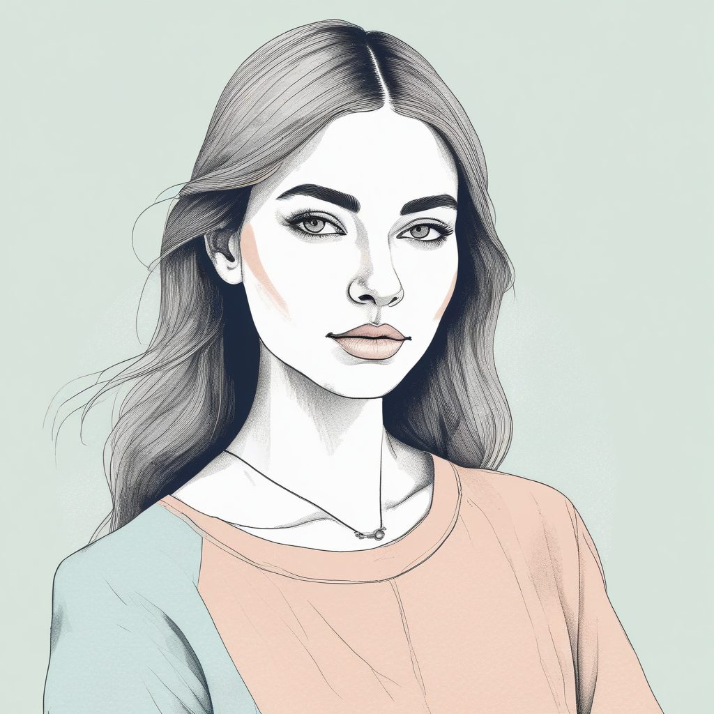 🧊北欧冷淡风手绘头像：高质感的柔和极简美学